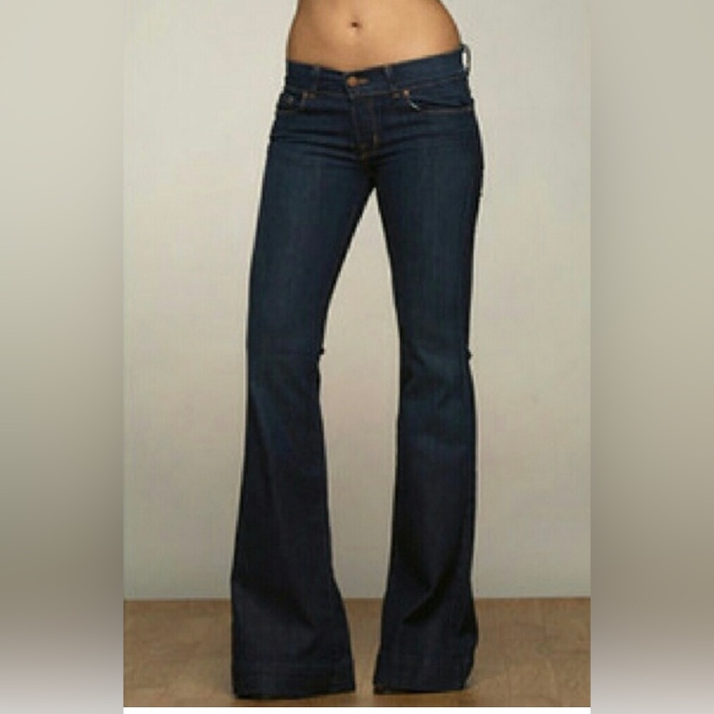 J brand Low rise dark flare jeans